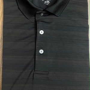 Lot of 2 George Polos. SMALL. Black and Teal